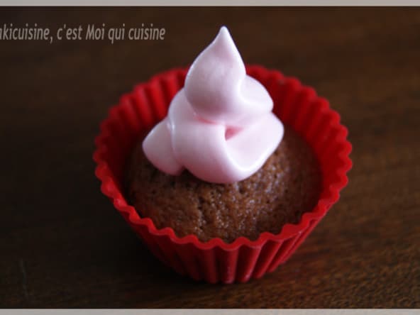 Cupcake framboise meringué