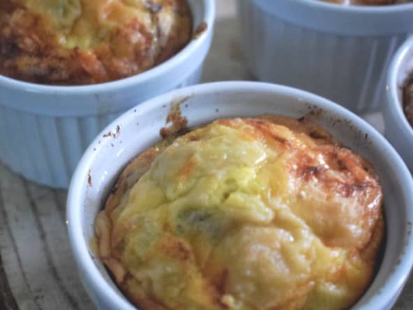 Petits flans aux poireaux