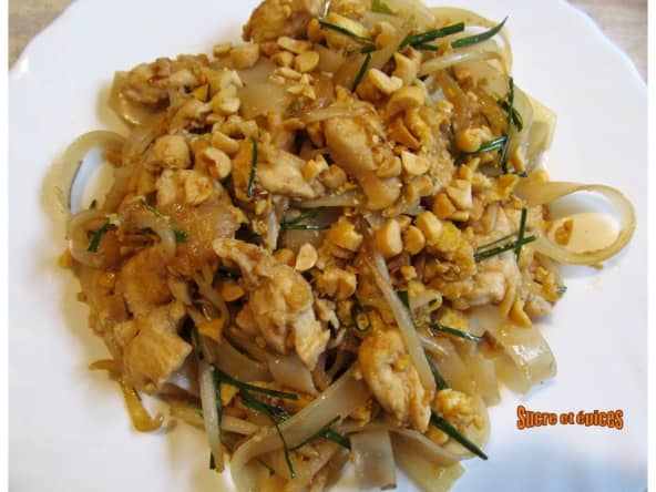 Pad Thaï au poulet