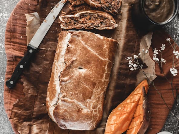 Wellington vegan légumes et tofu