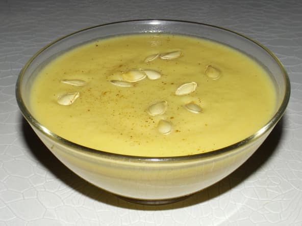 Velouté de butternut au Caprice des Anges