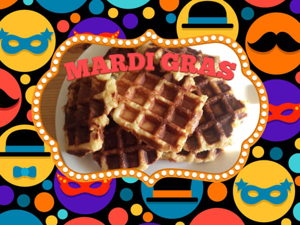 Gaufres liégeoises croustillantes pour Mardi gras