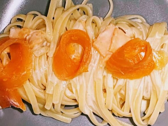 Recette Pâtes au saumon fumé ( ou truite fumée )