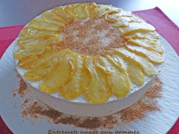 Entremets nuage aux pommes