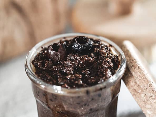 Tapenade vegan d'olives noires