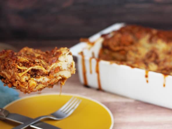 Lasagnes à la bolognaise vegan