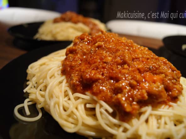 Sauce bolognaise relevée, sucrée, salée