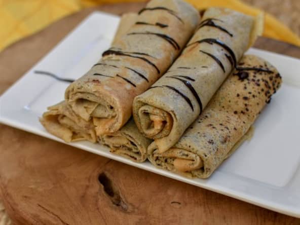 Crêpes à la noisette ~ Pâte tartiner chocolat noisette