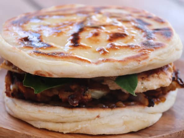 Burger original d'inspiration indienne