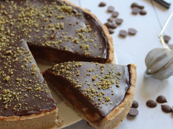 Tarte banane chocolat