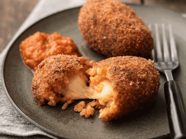Arancini Mozzarella Petits Pois et Jambon