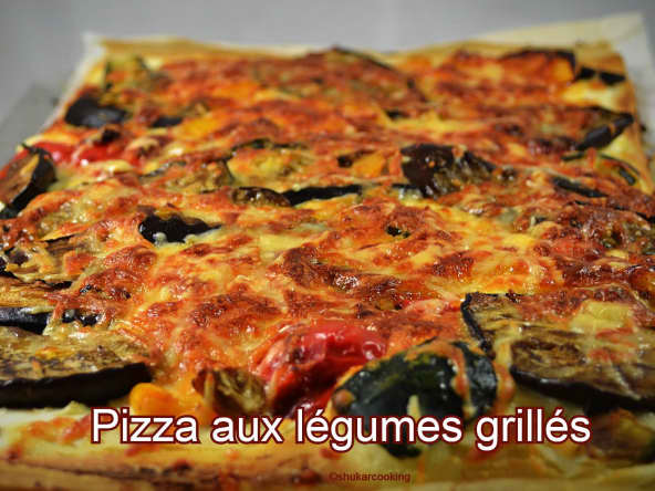 Pizza aux légumes grillés