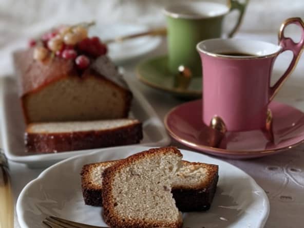 Financier aux cassis (et marrons glacés) de Cyril Lignac.