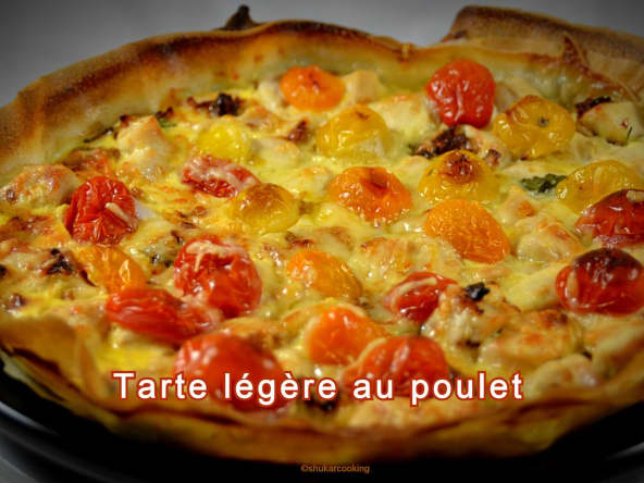 Tarte légère au poulet