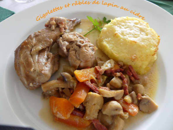 Gigolettes et râbles de lapin au cidre