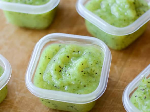 Compote pommes kiwi courgettes