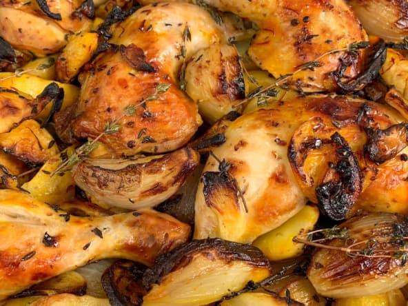 Poulet rôti aux topinambours et citron de Yotam Ottolenghi