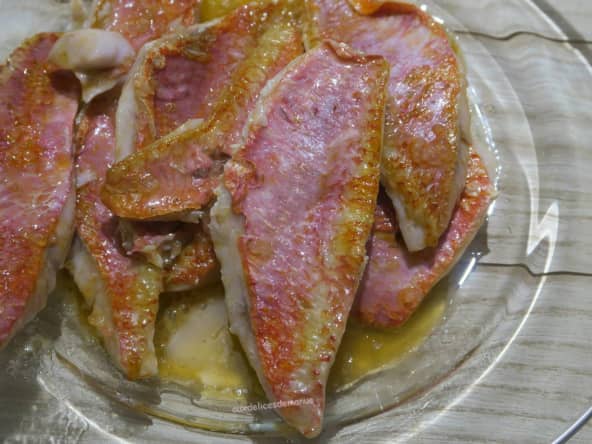 Filets de rouget au citron caviar 