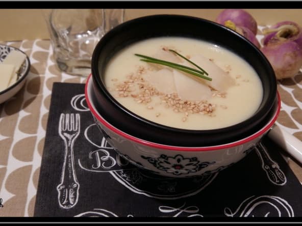 Crème de navet au Parmesan