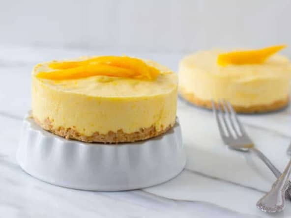 Mini tarte mangue à la crème