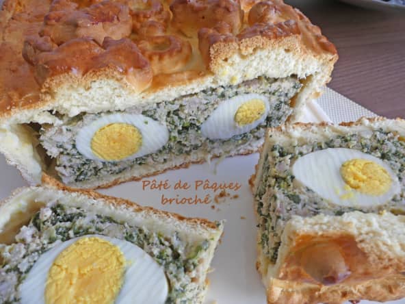 Pâté de Pâques brioché aux feuilles de blette