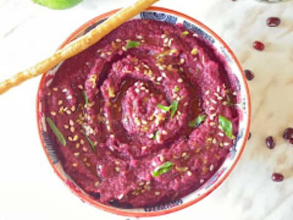 Ma crème à tartiner de haricots azuki et betteraves