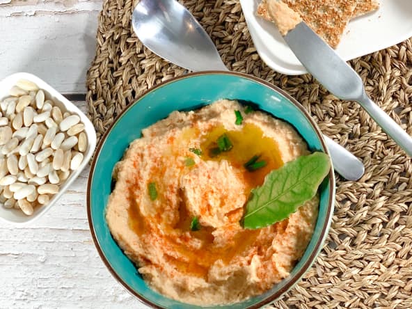 Houmous original d’haricots blancs