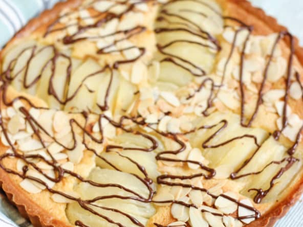 Tarte poire chocolat facile