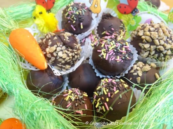 Pop Cakes de Pâques au chocolat