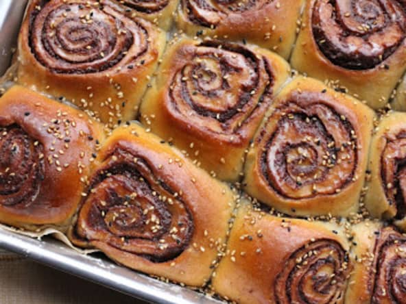 Babka rolls chocolat-sésame