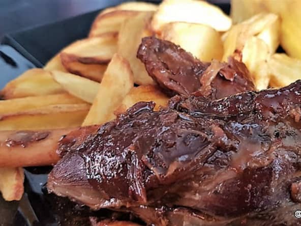 Tajine de souris d'agneau au cidre