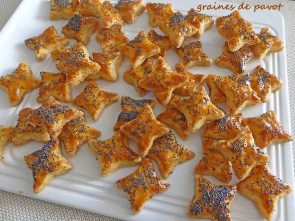 Feuilletés aux graines de pavot