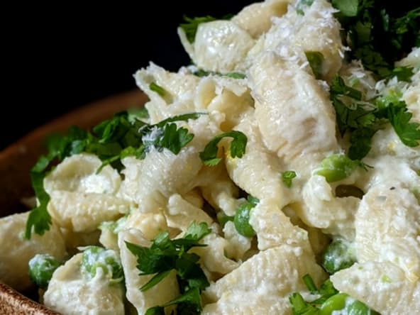 Pâtes Ricotta, Parmesan et Citron.