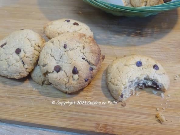 Cookies au beurre de cacahuètes et pépites de chocolat