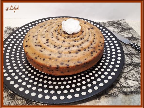 Gâteau aux pépites de chocolat noir