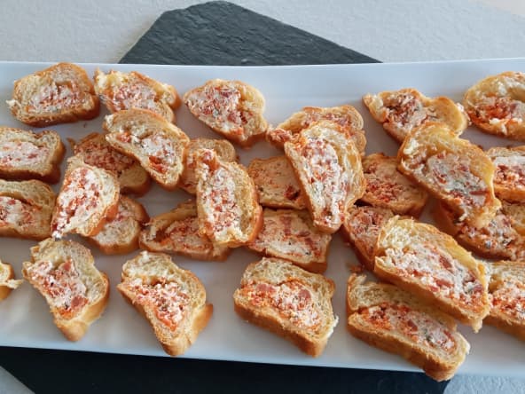 Baguette garnie aux chorizo pour l'apéro