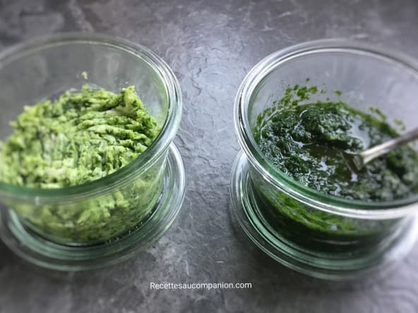 Pesto et beurre à l’ail des ours