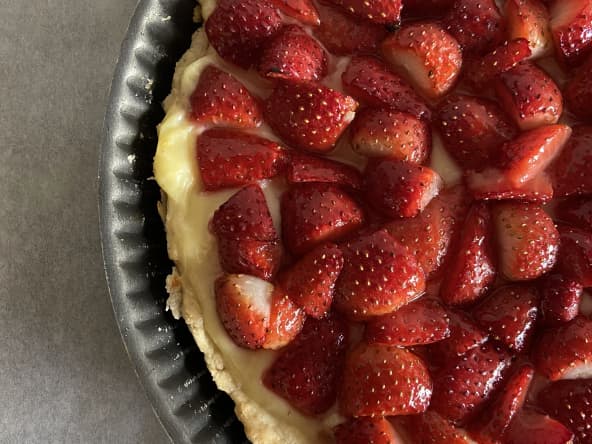 Tarte aux fraises Healthy (Sans MG et faible en sucre)