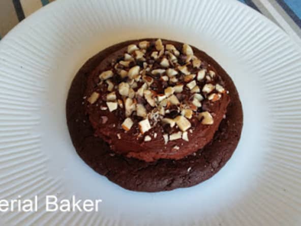 Tartelette-cookie à la ganache noisette