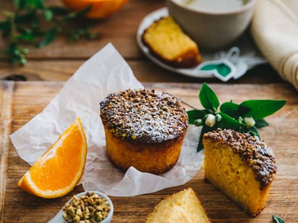 Muffins aux amandes et pistaches