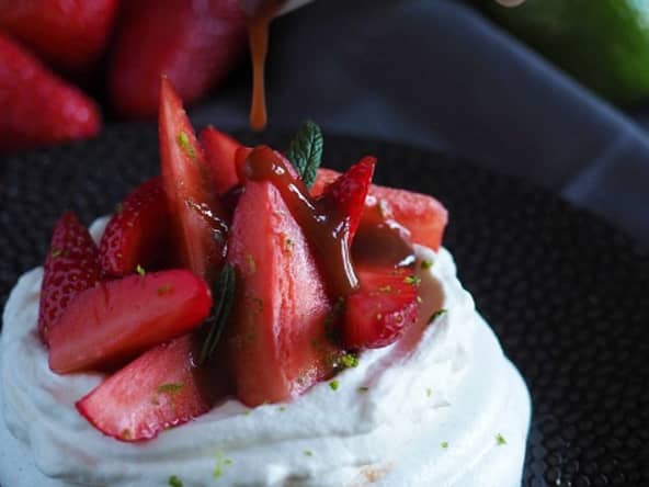 Pavlova aux Fraises