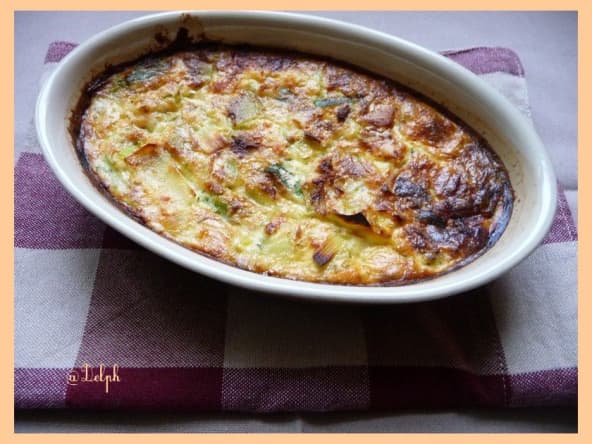 Clafoutis saumon poireau aneth