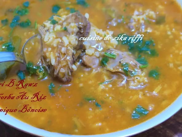 JÉRI OU JARI B RAWZ À L'AGNEAU- CHORBA TYPIQUE ET EXCLUSIVE AU TERROIR BÔNOIS