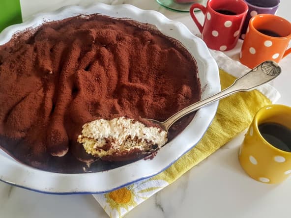 Tiramisu, génoise maison et sa crème au café