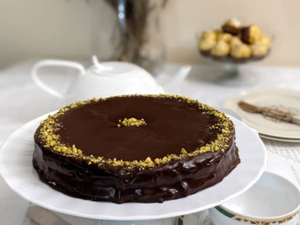 Gâteau fondant très chocolat.