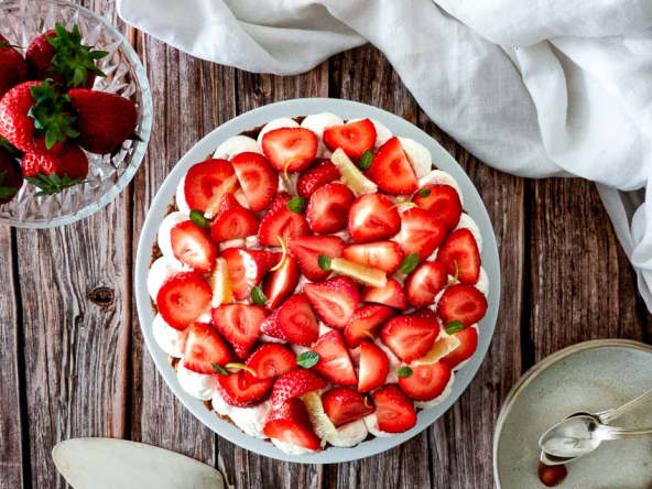 Tarte aux fraises croustillante de Nina Métayer
