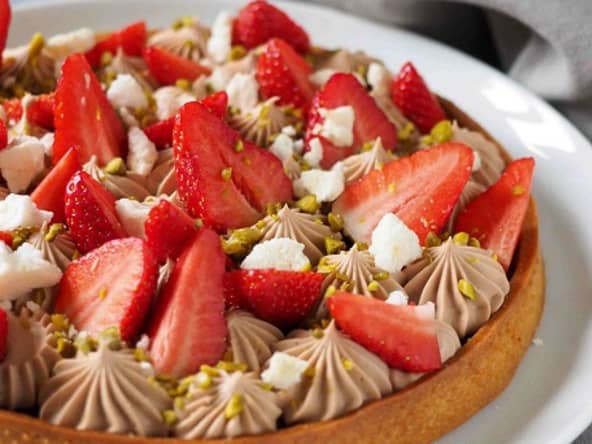 Tarte Fraise Pistache