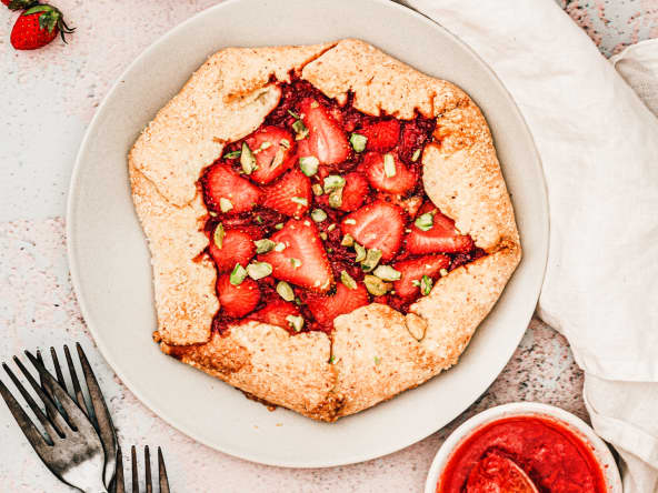 Tarte rustique aux fraises