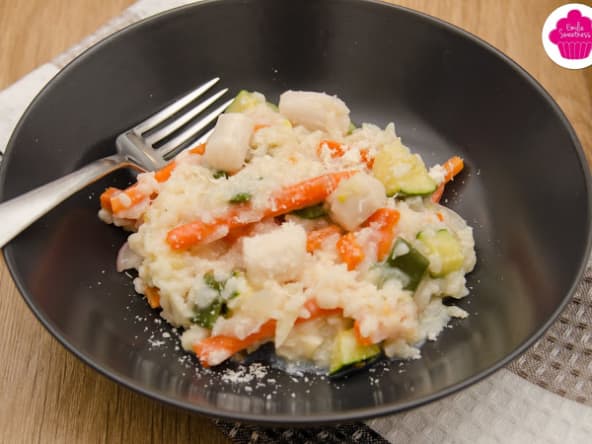 Risotto printanier aux noix de Saint Jacques - Comme des Chefs