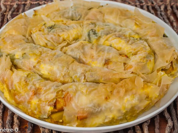 Mhancha salée aux légumes, épices et feta